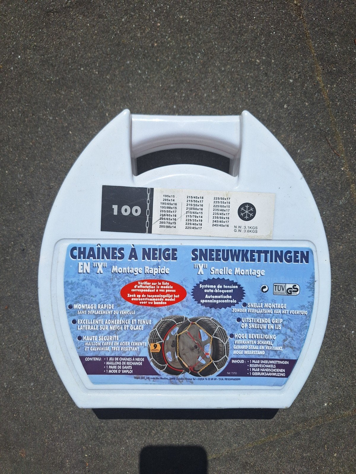 Sneeuwkettingen - Ongebruikt, Snelle Montage, Auto diversen, Sneeuwkettingen, Ophalen of Verzenden, Nieuw
