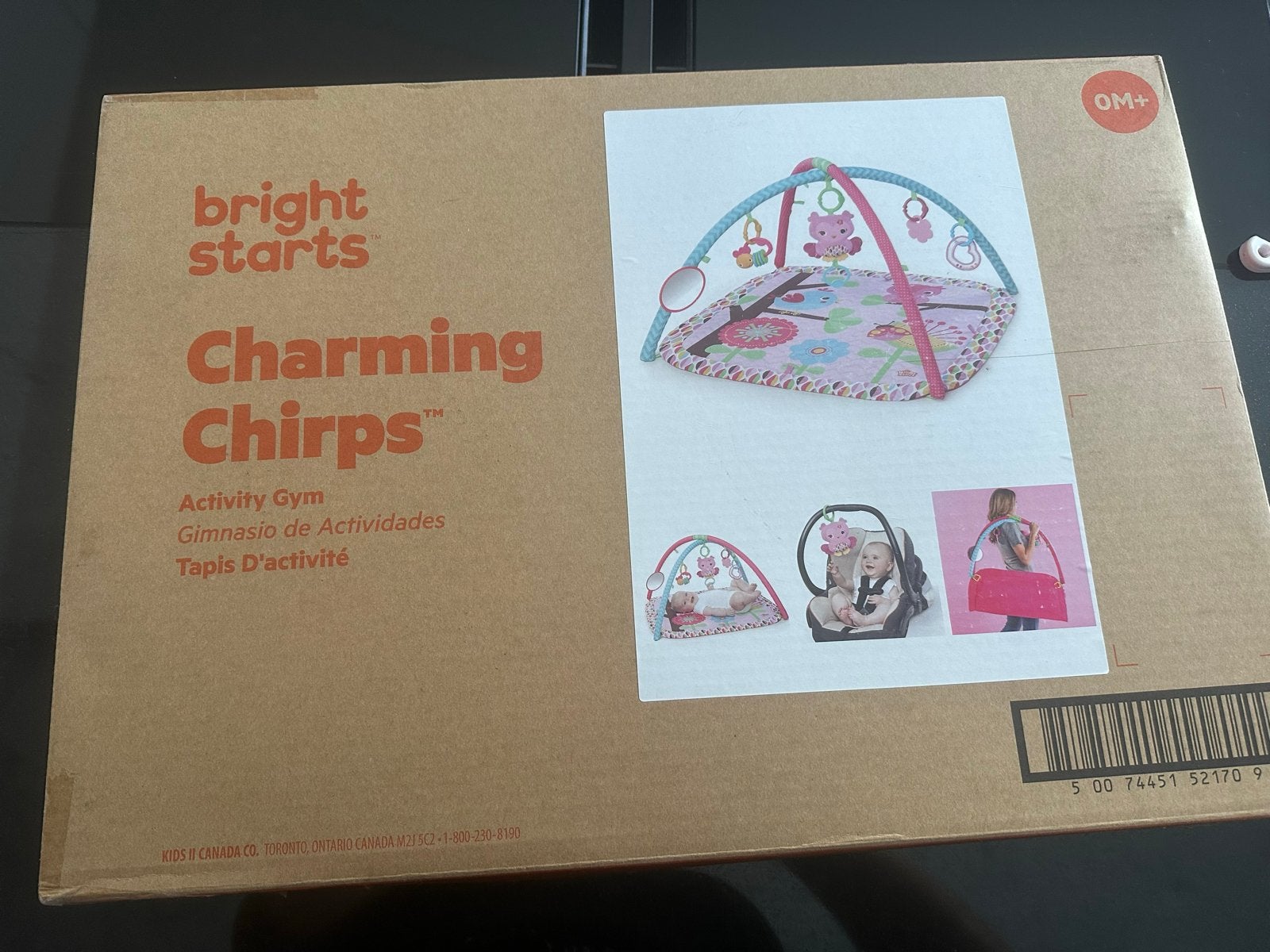 Bright Starts Charming Chirps Activity Gym, Ophalen, Nieuw, Speelkleed