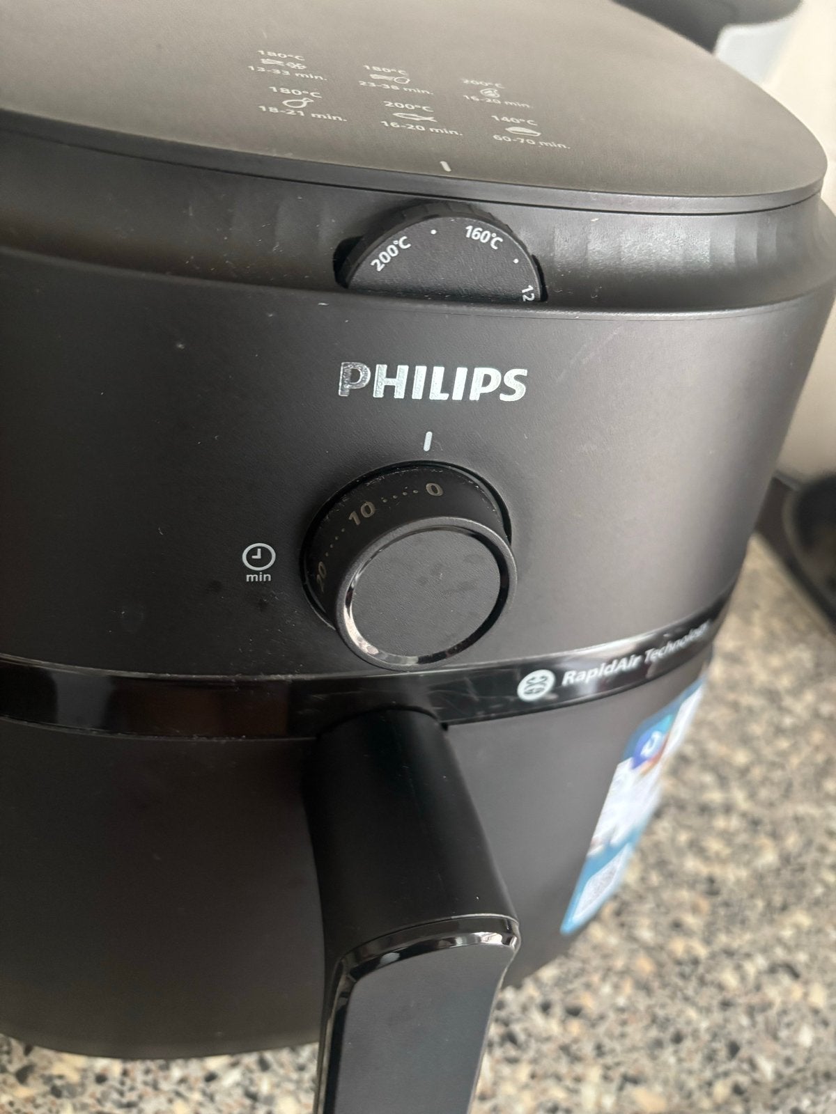 Philips Airfryer met Rapid Air Technologie - nieuw, Ophalen of Verzenden, Zo goed als nieuw, Airfryer, 1000 t/m 1499 gram