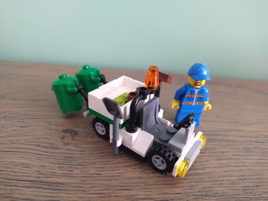 Lego City 30313 vuilnis ophaal wagen vuilnisman, Kinderen en Baby's, City, Lego, Ophalen of Verzenden, Zo goed als nieuw