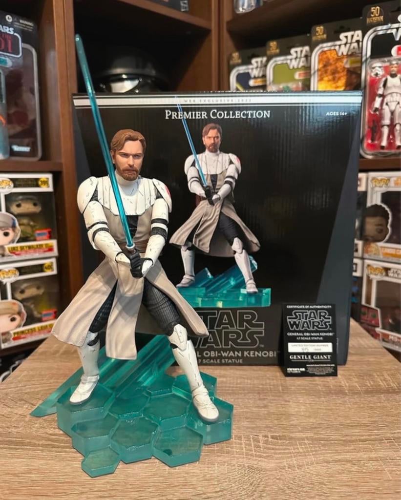 Star Wars Gentle Giant Obi-Wan Kenobi Premier Collection, Ophalen of Verzenden, Zo goed als nieuw, Beeldje of Buste