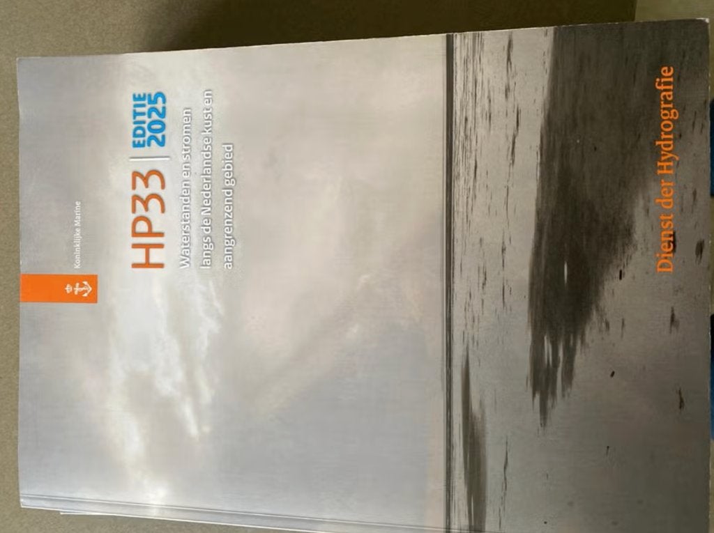 HP33 Waterstanden en stromen 2025 - Dienst der Hydrografie, Watersport en Boten, Ophalen of Verzenden, Gebruikt, Overige typen