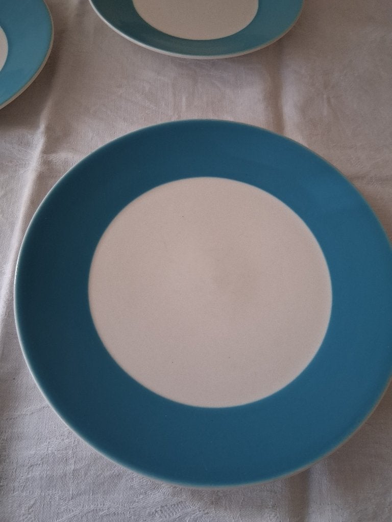 Hema ceramic 'PREMIER' borden lichtblauw *eureka*, Hema, Ophalen of Verzenden, Zo goed als nieuw, Bord(en)
