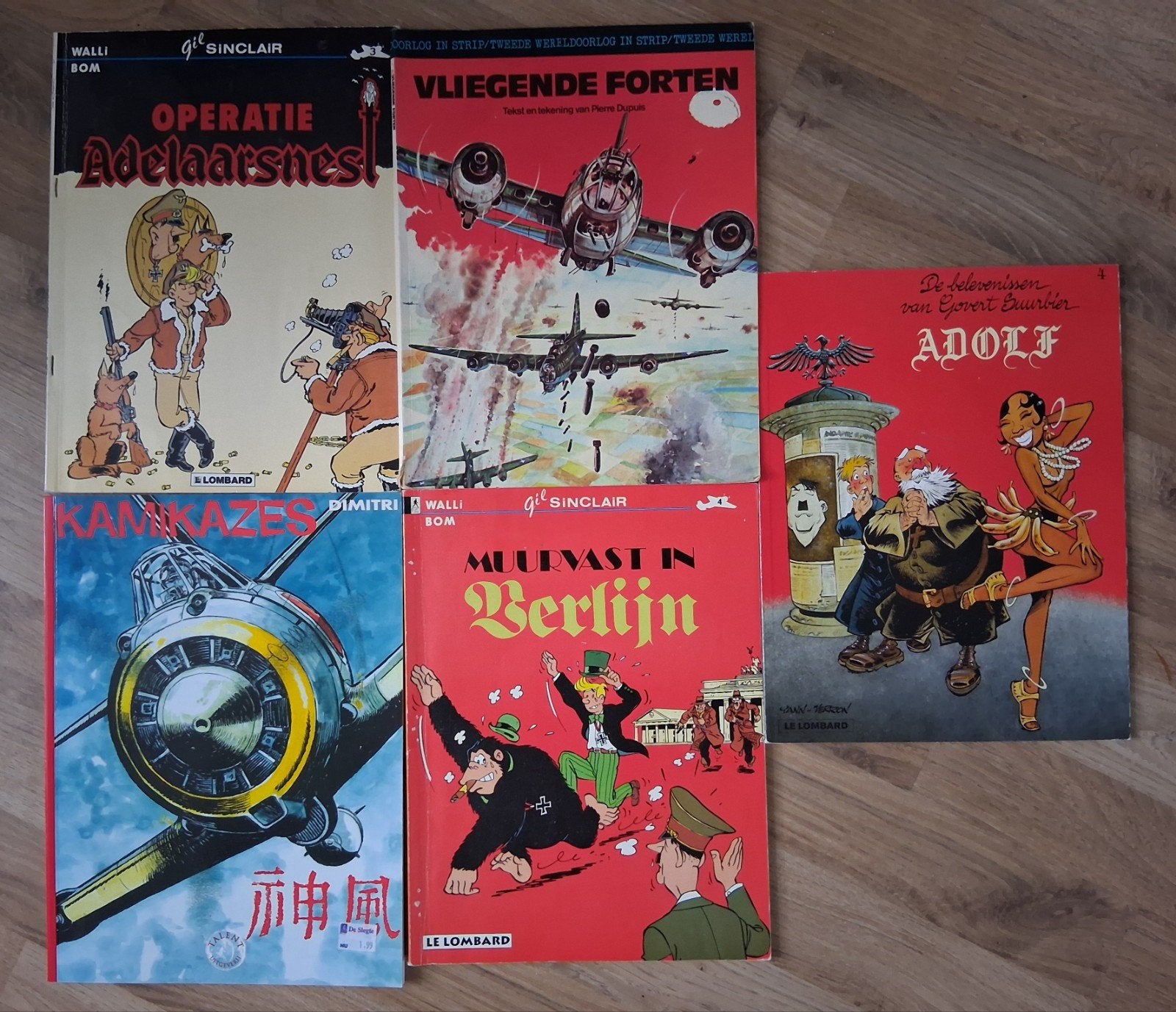 5x oorlog stripboeken - Oorlog en Avontuur, Meerdere stripboeken, Ophalen of Verzenden, Gelezen