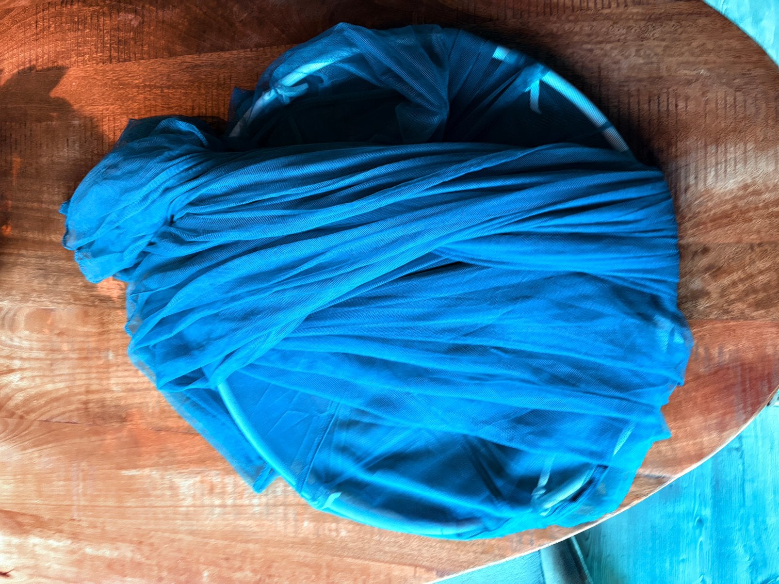 Muggennet klamboe voor kind (1 pers), Ophalen, Zo goed als nieuw, Ophangbaar, Blauw