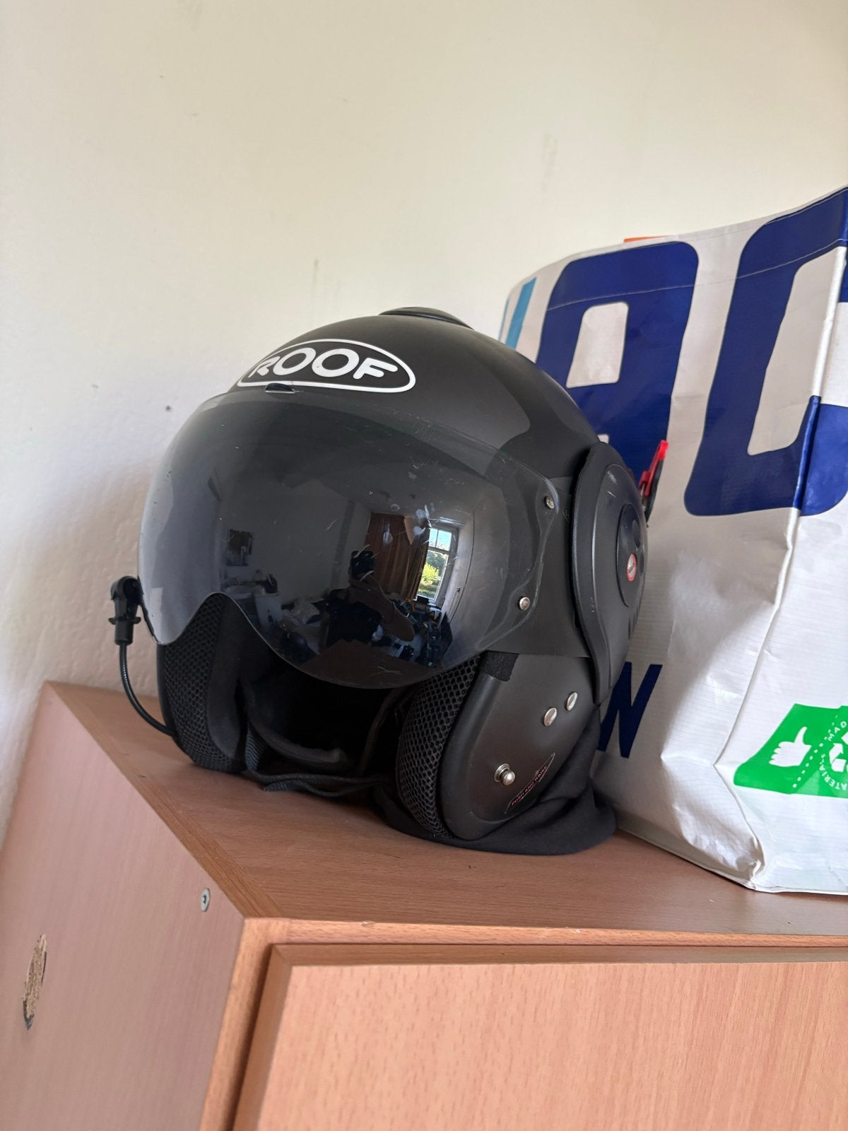 Boxerhelm maat SM57 met headphones, Fietsen en Brommers, Ophalen of Verzenden