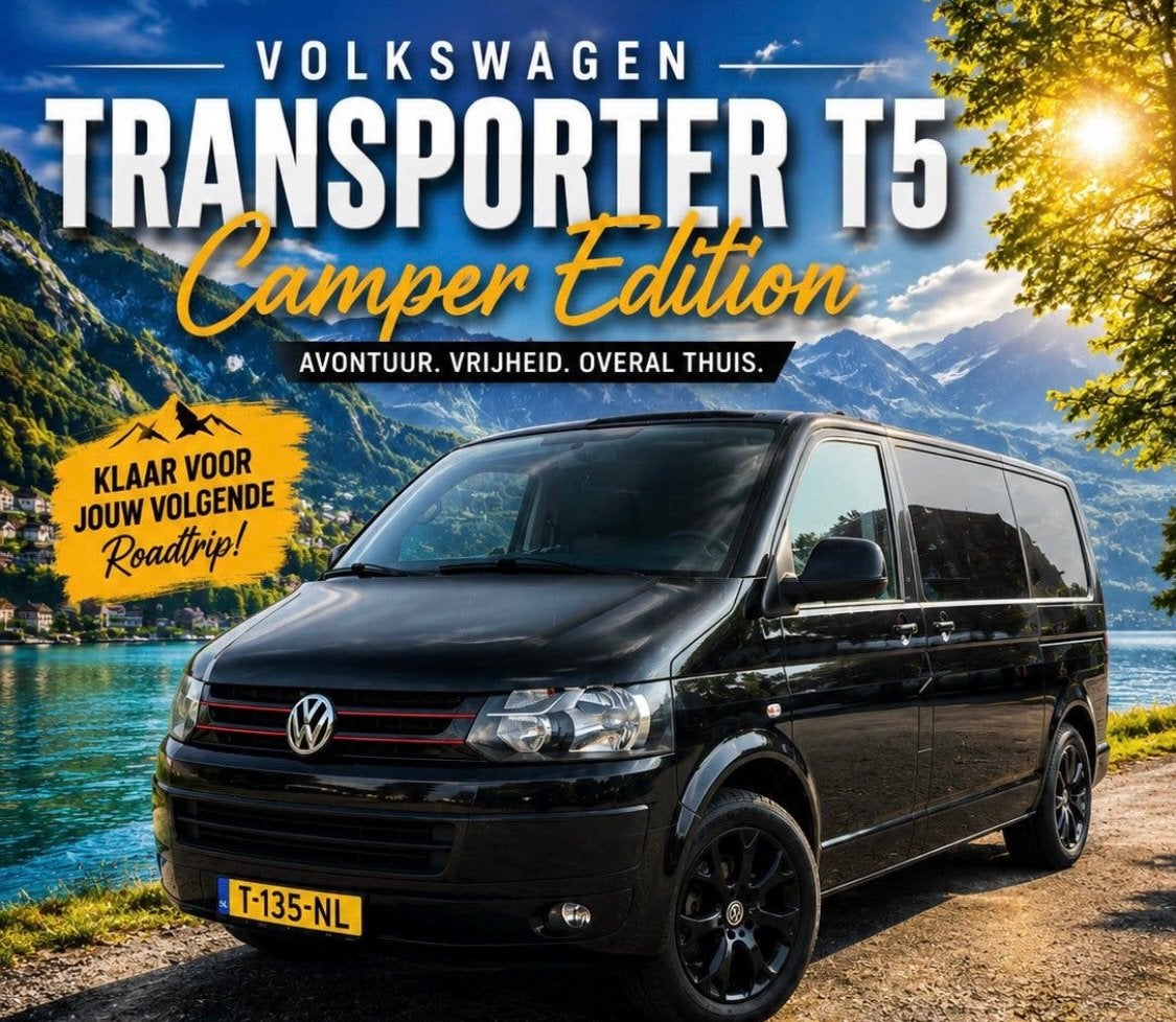 ‼️GERESERVEERD‼️VW TRANSPORTER T5 CAMPER 2.0 TDI AUT/DSG‼️, Automaat, Buscamper of Camperbus, Koelkast, Volkswagen