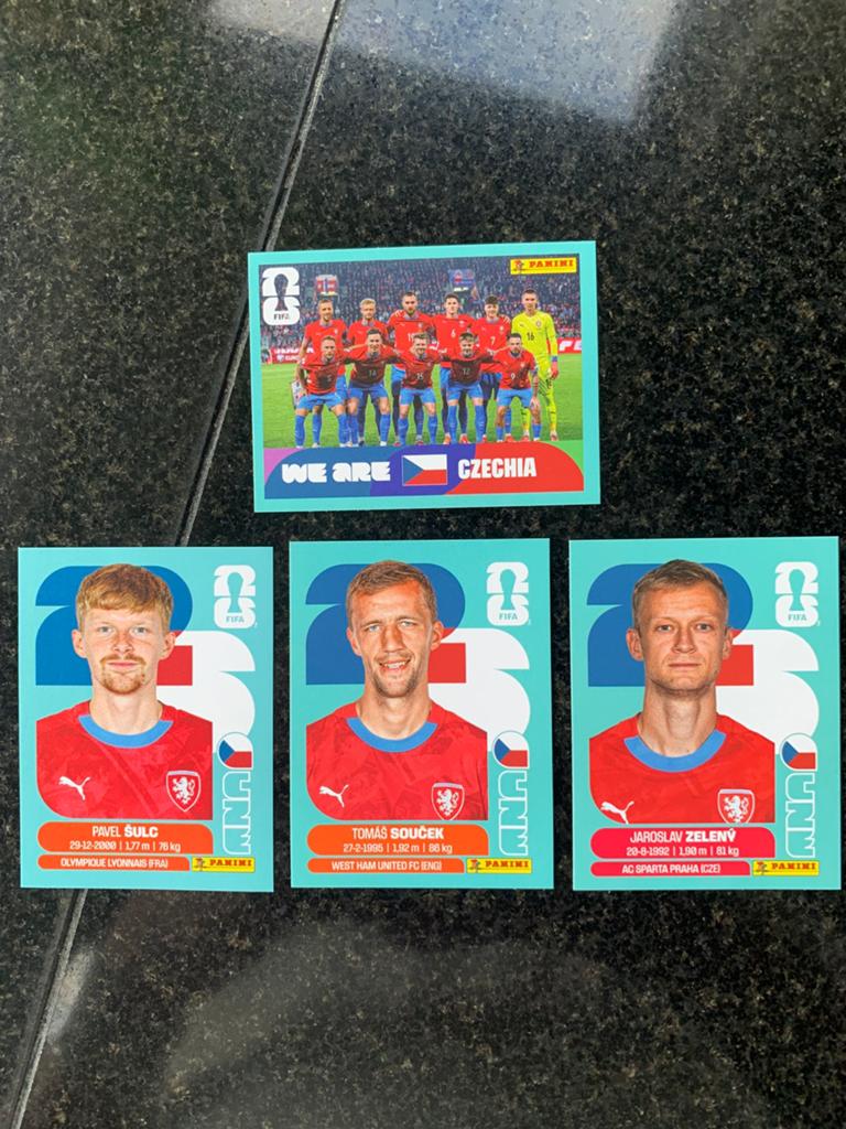 Tsjechië ( WK 2026 Panini stickers), Ophalen of Verzenden, Zo goed als nieuw, Meerdere stickers