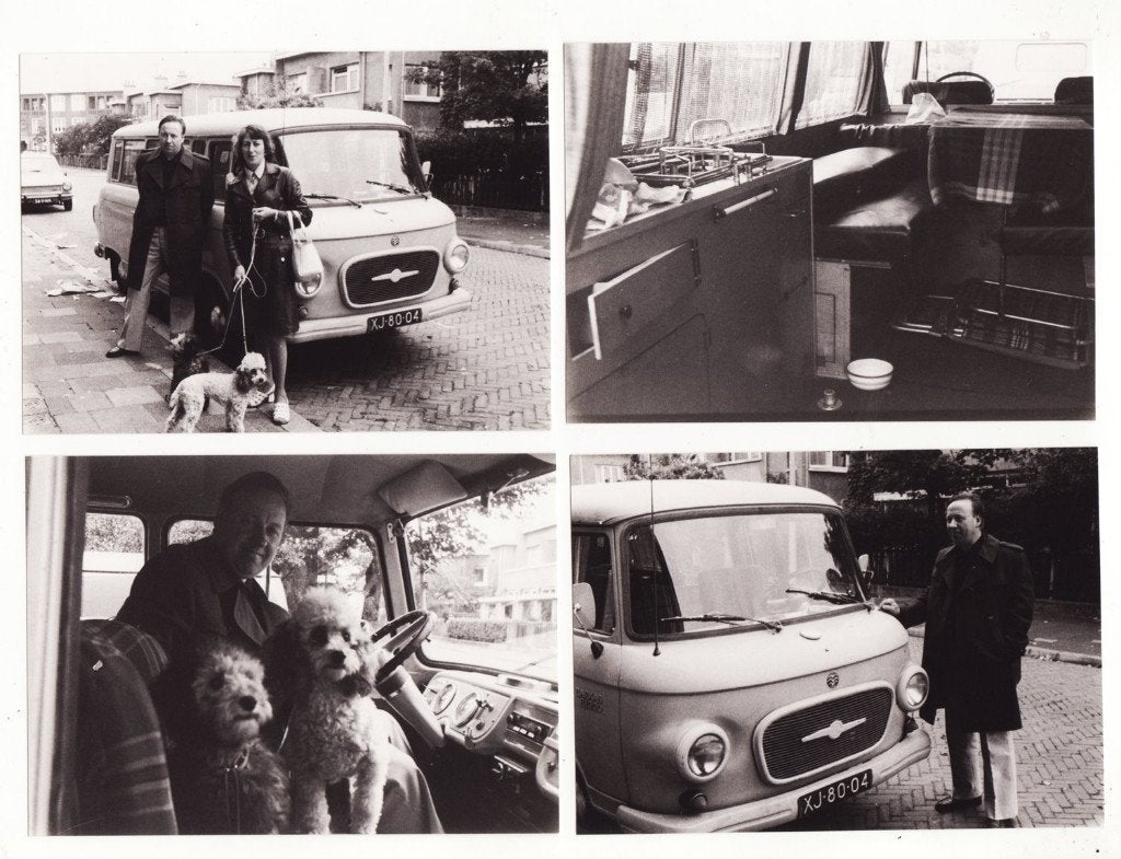 Barkas B1000 bestelwagen camper 8 foto's Den Haag 1974, Verzenden, Gebruikt, Auto's