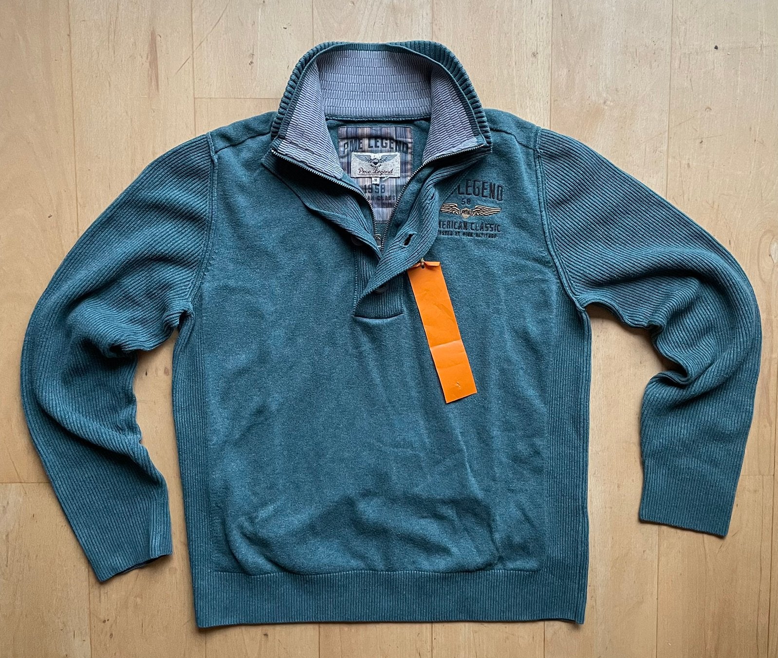 PME Legend warme trui speciale hals mooie details M, Ophalen of Verzenden, Zo goed als nieuw, Maat 48/50 (M), Blauw