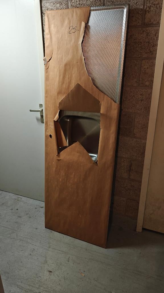 RVS aanrechtblad (New Old Stock), Huis en Inrichting, Ophalen, Gebruikt, Overige kleuren, 150 tot 200 cm