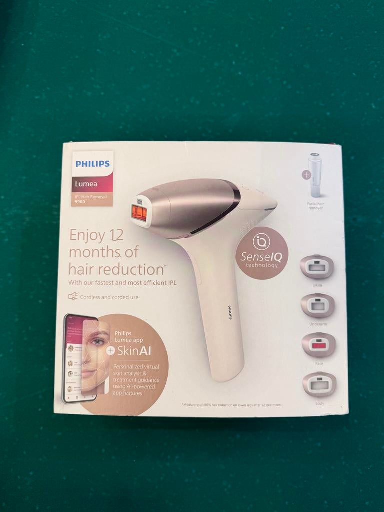 Philips Lumea 9900 IPL Ontharing - NIEUW, Ophalen of Verzenden, Zo goed als nieuw, Scheren en Epileren