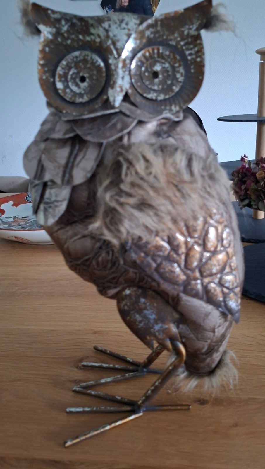mooie decoratie uil, Ophalen of Verzenden, Vogel, Beeldje of Figuurtje