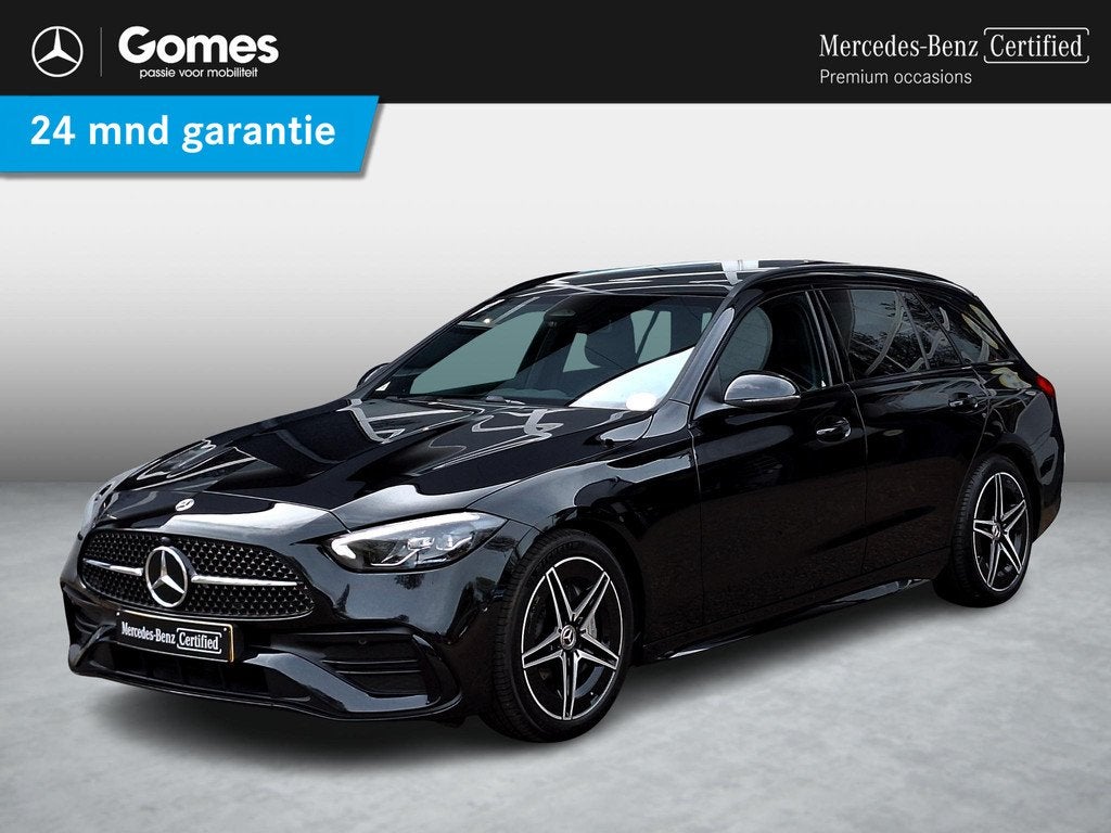 Mercedes-Benz C-klasse Estate 180 Star Edition AMG | Night P, Automaat, 4 cilinders, 1655 kg, Zwart