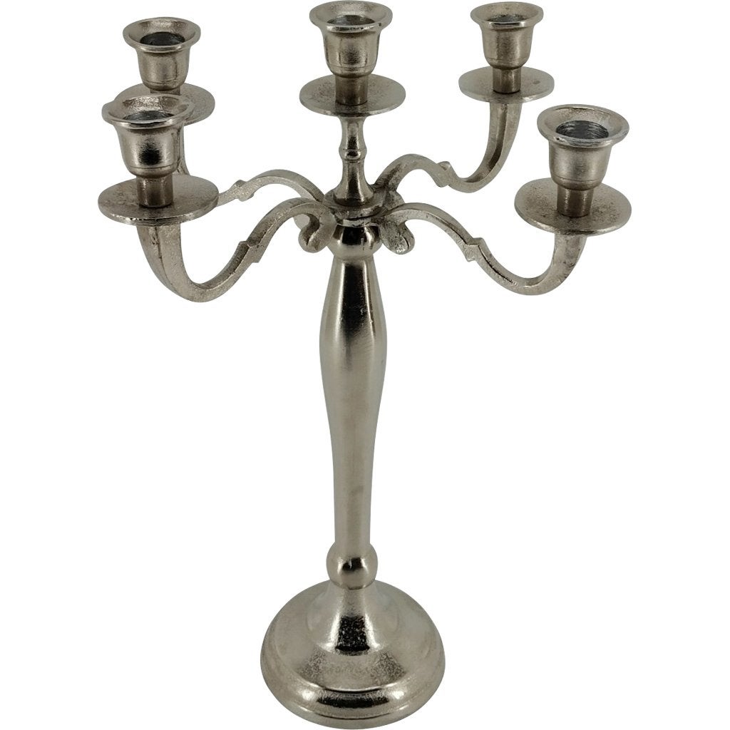 Kandelaar classic brush – zilver – 40,5 cm, Info@edvonline.nl, Overige materialen, Inductorstraat 9b 3903 KA Veenendaal, Nieuw