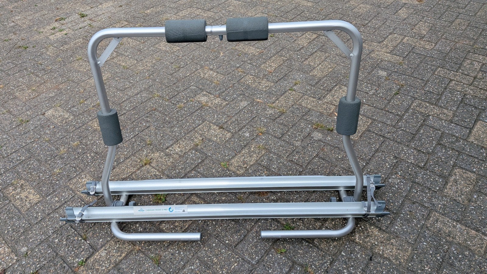 Fietsendrager voor 2 fietsen op dissel caravan, Ophalen