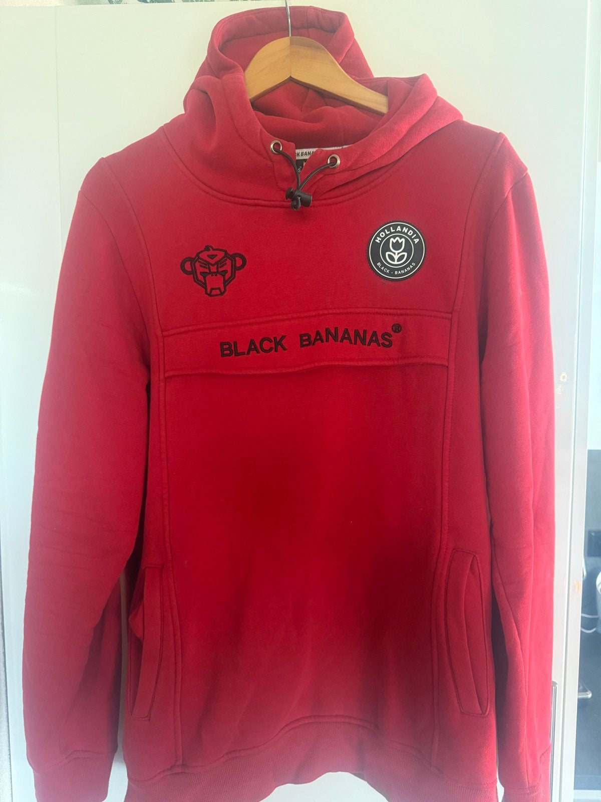 Black Bananas Hoodie Rood Maat L, Verzenden, Zo goed als nieuw