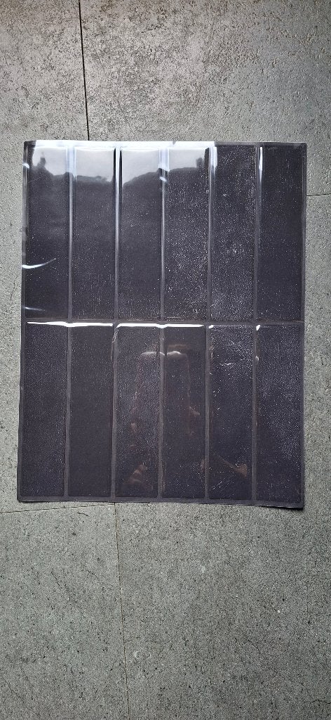 Zelfklevende plaktegels zwart, Doe-het-zelf en Verbouw, Tegels, Overige materialen, Wandtegels, Nieuw, 20 tot 40 cm