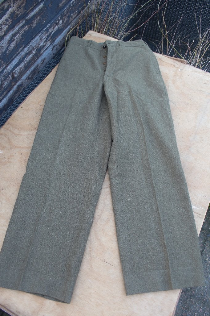 = US Trousers Officers Wool Serge Made In France ETO =, Verzamelen, Ophalen of Verzenden, Amerika