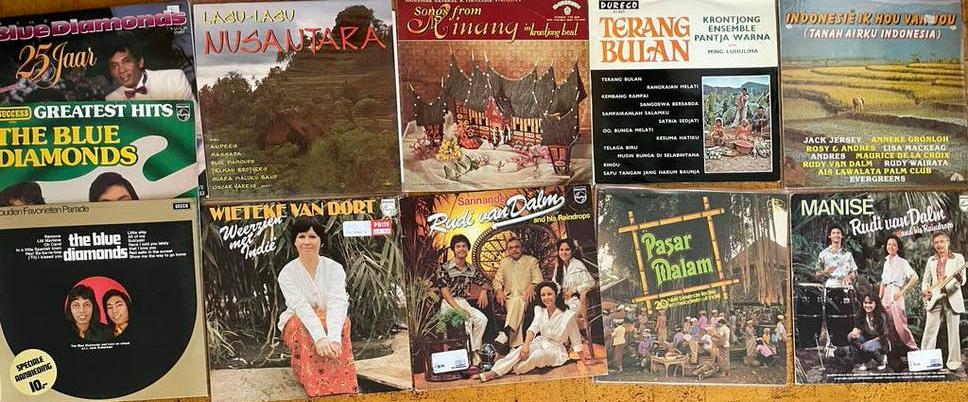 10 LP's Indo Indonesië Krontjong Muziek, Ophalen of Verzenden, Gebruikt, 12 inch