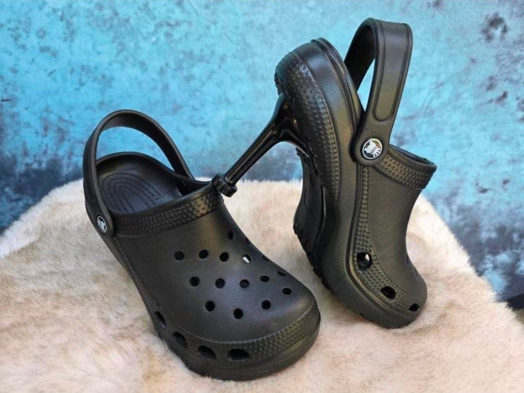 Nieuwe Balenciaga X Crocs met hakken! Zwart, Zwart, Overige typen, Nieuw, Ophalen of Verzenden