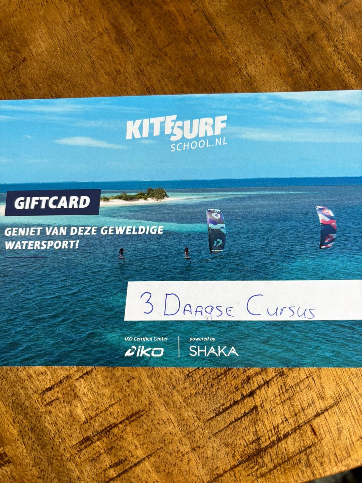 3 daagse cursus kitesurf, Ophalen of Verzenden, Nieuw