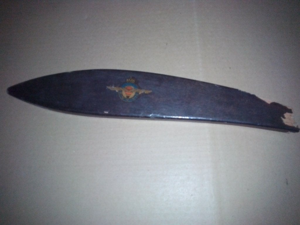 Houten propellor KNVVL Koninklijke Ned Vereniging Luchtvaart, Verzamelen, Ophalen of Verzenden, Zo goed als nieuw, Schaalmodel