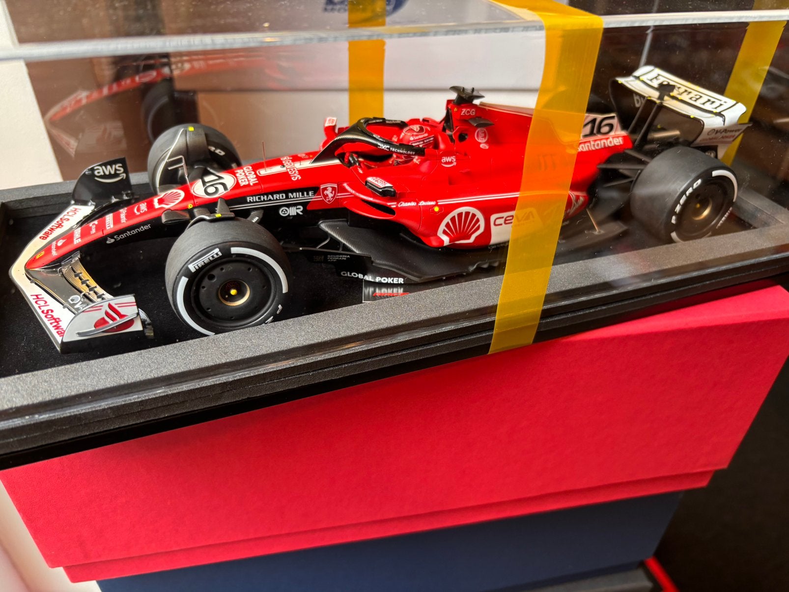 Ferrari SF23 Leclerc GP Las Vegas Looksmart 1:18, Overige merken, ., Looksmart, Nieuw