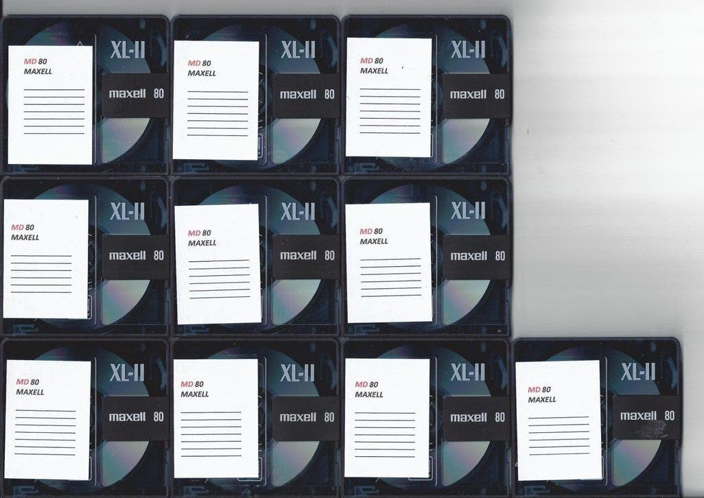10 St. Maxell 80 met hoesjes, Verzenden