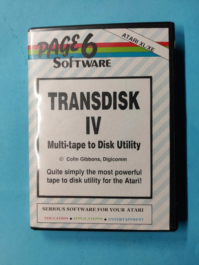 Atari XL/XE Page 6 Software Transdisk IV - Zeldzaam!, Gebruikt, Overige genres, 1 speler, Ophalen of Verzenden