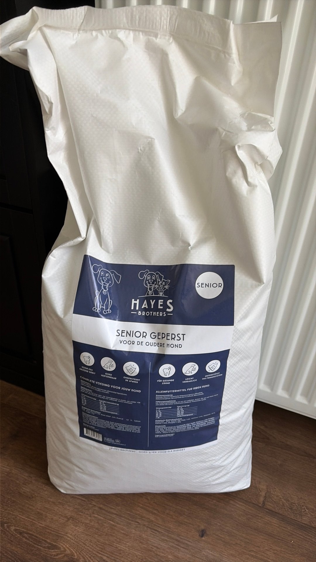 Hayes brothers senior geperste brokken 18 kilo, Dieren en Toebehoren, Dierenvoeding, Ophalen, Hond