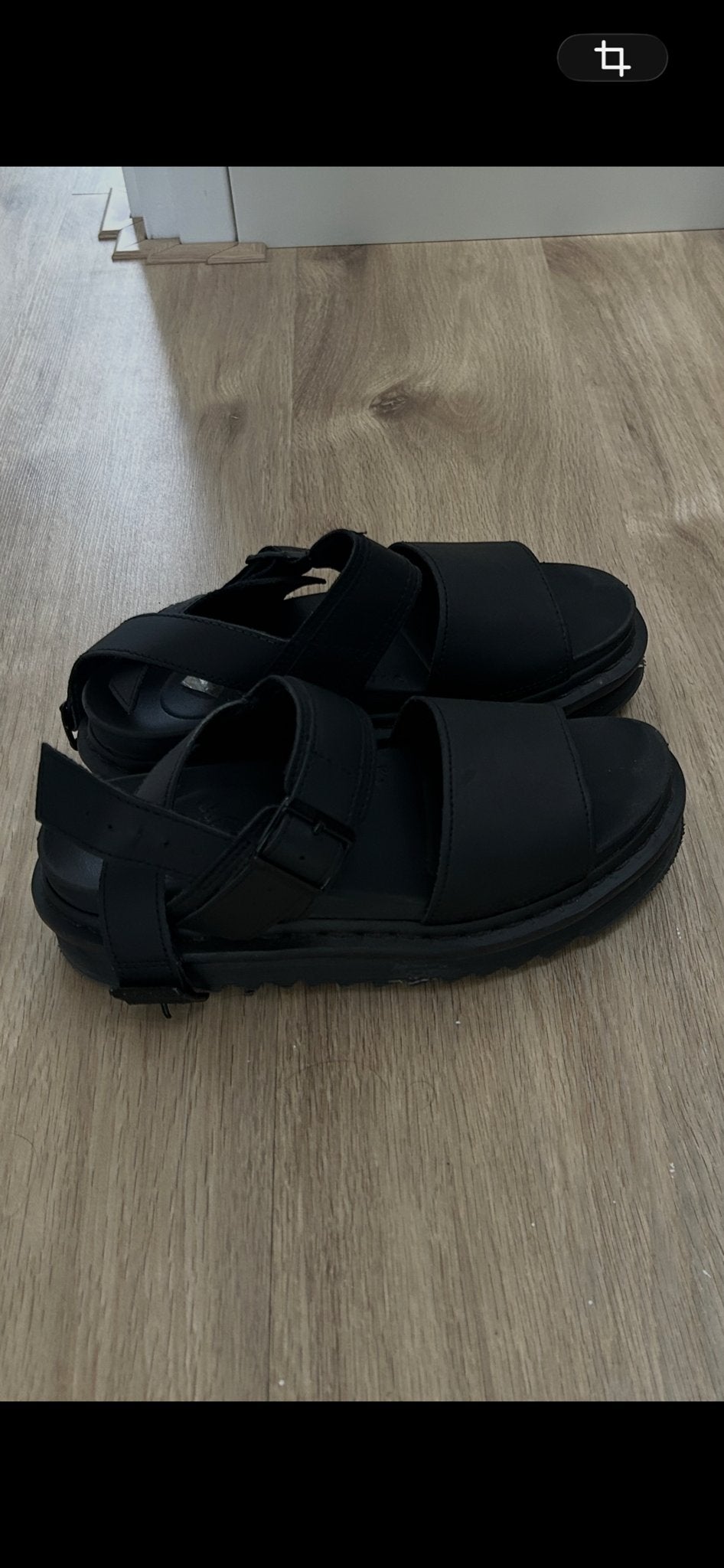 Dr Martens sandalen maat 38 zwart - Zo goed als nieuw, Zwart, Zo goed als nieuw, Sandalen of Muiltjes, Ophalen of Verzenden