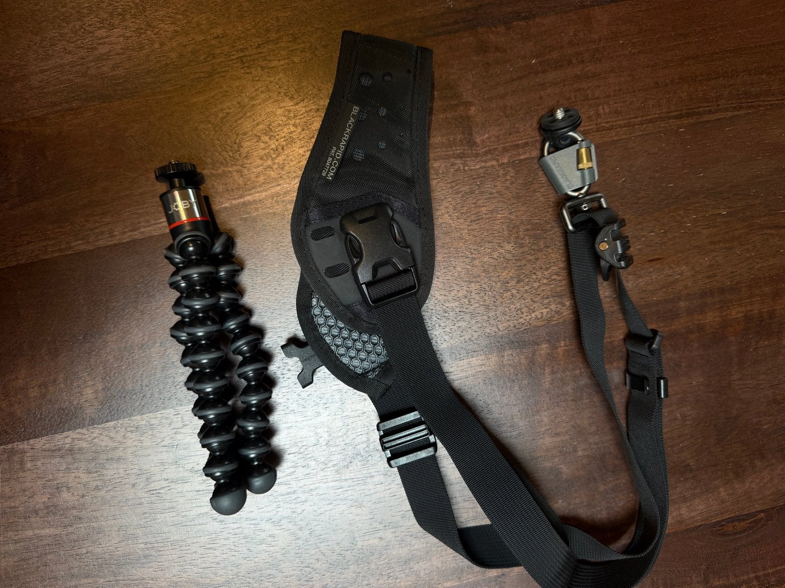 Joby GorillaPod en BlackRapid camerariem, Ophalen, Joby, 125 cm of minder, Zo goed als nieuw