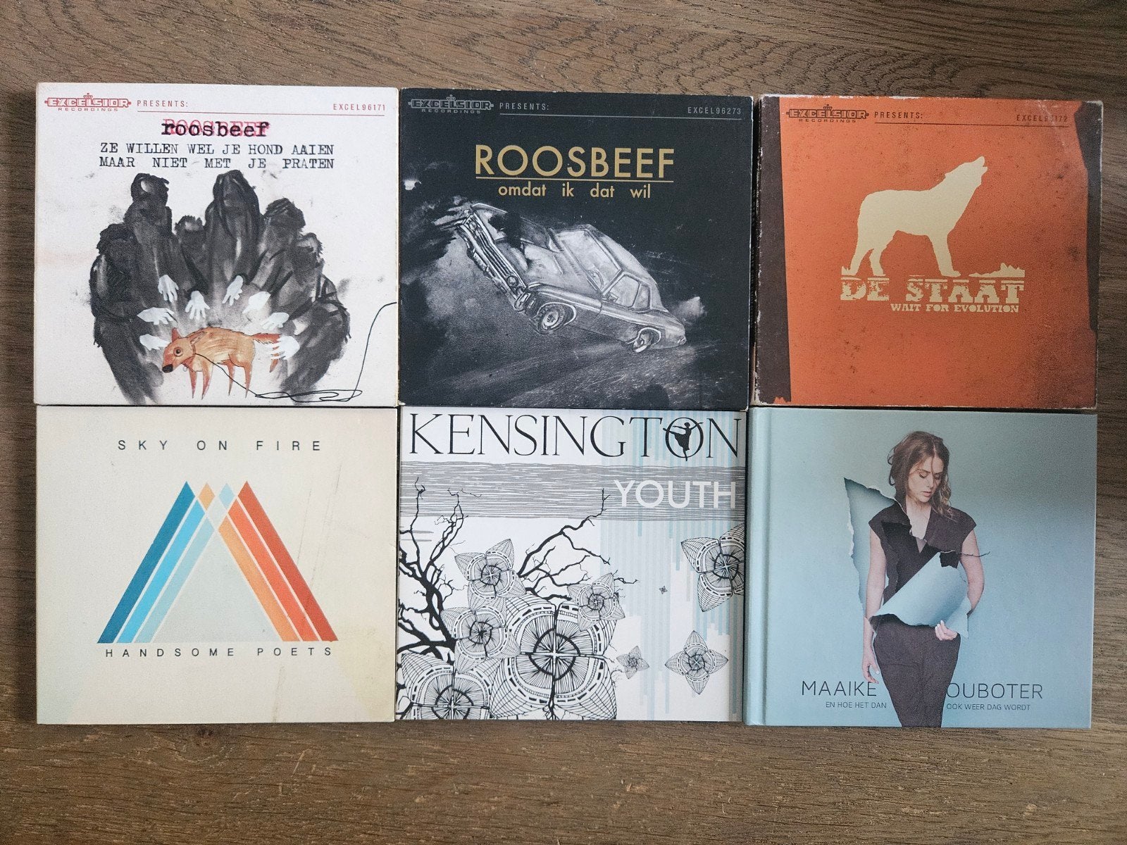 Diverse CD's: Kensington, Roosbeef, Handsome Poets, De Staat, Cd's en Dvd's, Inclusief boekje, Gebruikt, Pop, Ophalen of Verzenden