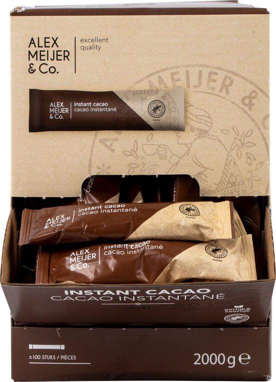 Instant Cacao Sticks 100x 20 gram Alex Meijer, Ophalen of Verzenden