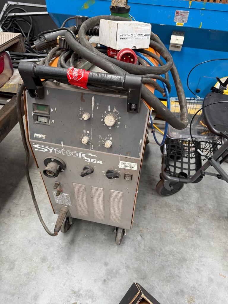 Rehm Synergic MIG/MAG lasapparaat, Doe-het-zelf en Verbouw, Ophalen, Gebruikt, 250 ampère of meer, Elektroden
