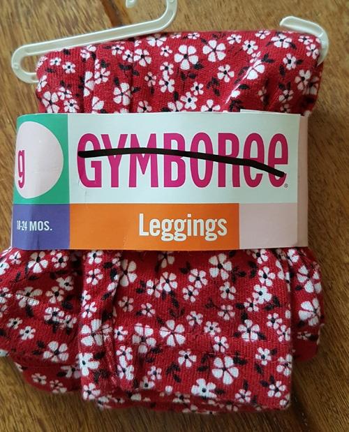Maat 50/56 Gymboree legging rood/wit/zwart NIEUW (0006) a, Kinderen en Baby's, Babykleding | Maat 50, Broekje, Meisje, Gymboree