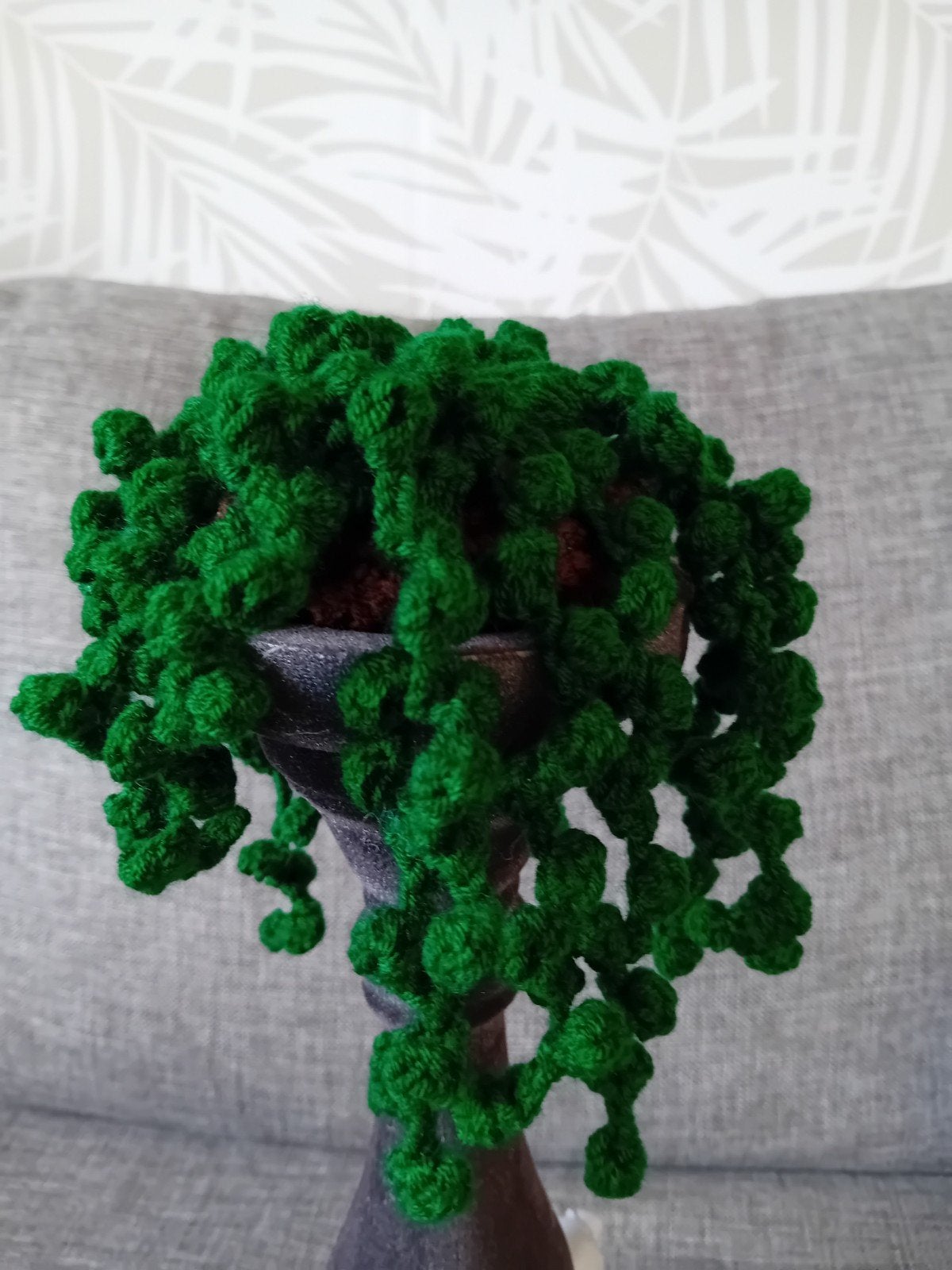 Gehaakte hangplant - onderhoudsvrij en decoratief, Huis en Inrichting, Ophalen of Verzenden, Nieuw