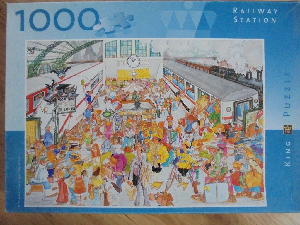 Railway station, Ophalen of Verzenden, 500 t/m 1500 stukjes, Gebruikt, Legpuzzel