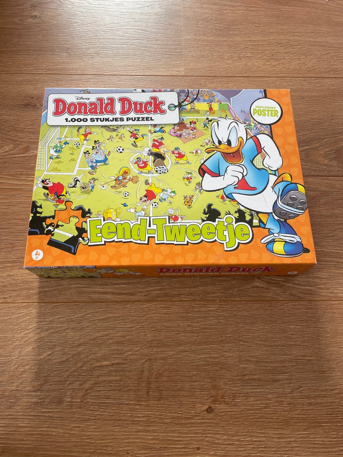 Donald Duck 1000 stukjes puzzel - Eend-Tweetje, Ophalen, 500 t/m 1500 stukjes, Gebruikt, Legpuzzel