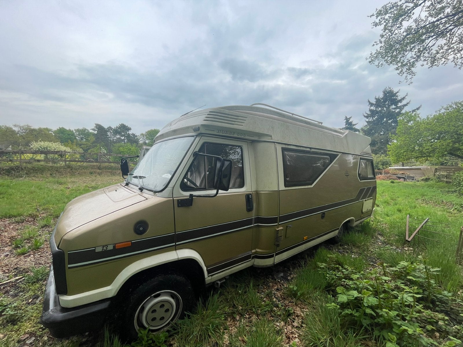 Hobby 600 1986, Caravans en Kamperen, Campers, Fiat, Hobby, Particulier, Half-integraal
