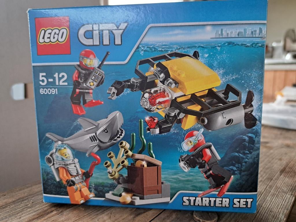 Lego City 60091 Onderzeeër Compleet met Doos en Boekje, Compleet, Lego, Ophalen of Verzenden, Complete set