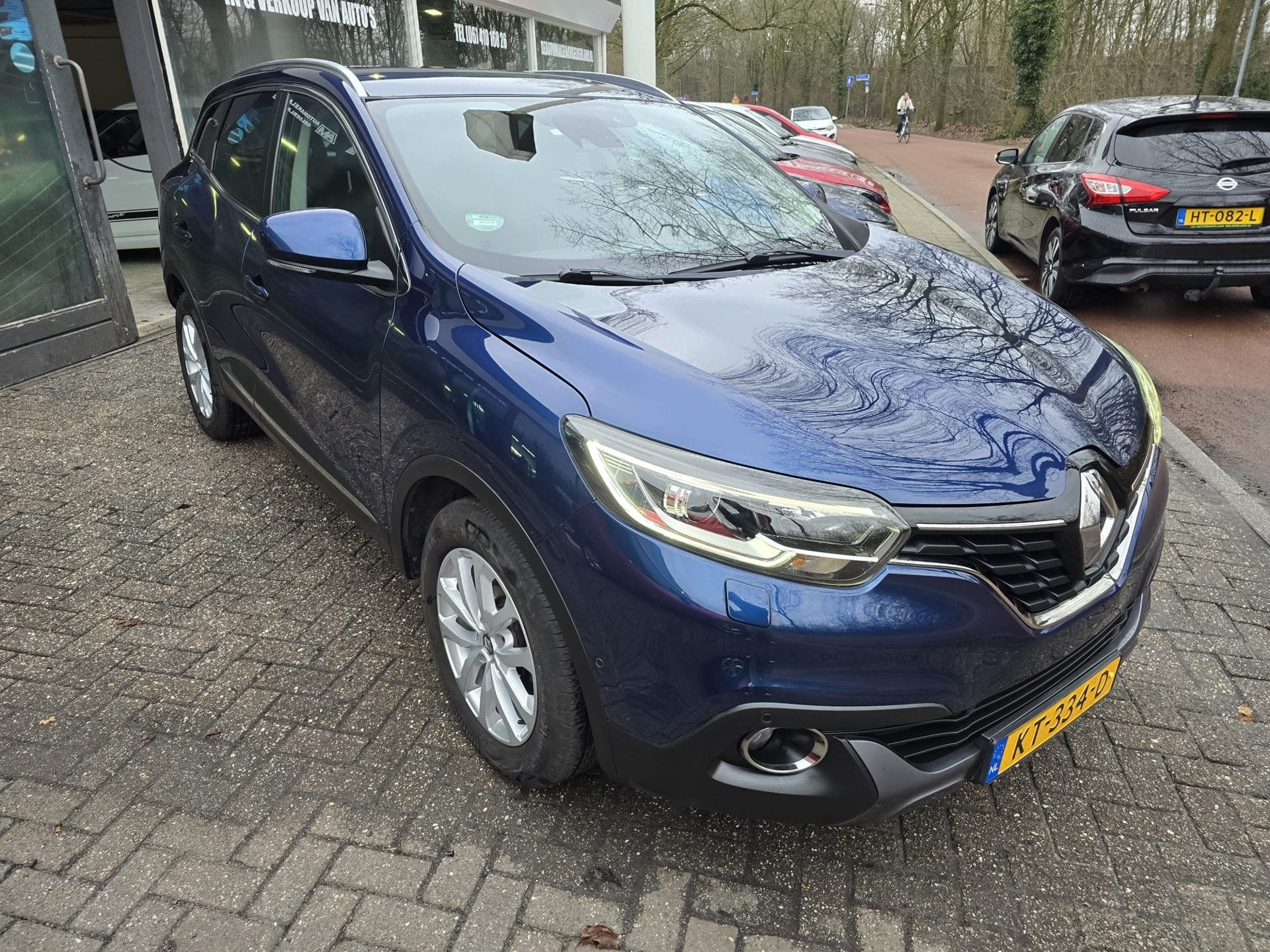 Renault Kadjar 1.2 TCe Intens | AUTOMAAT | 2E EIGENAAR | 3/6, Stof, Gebruikt, 4 cilinders, Blauw