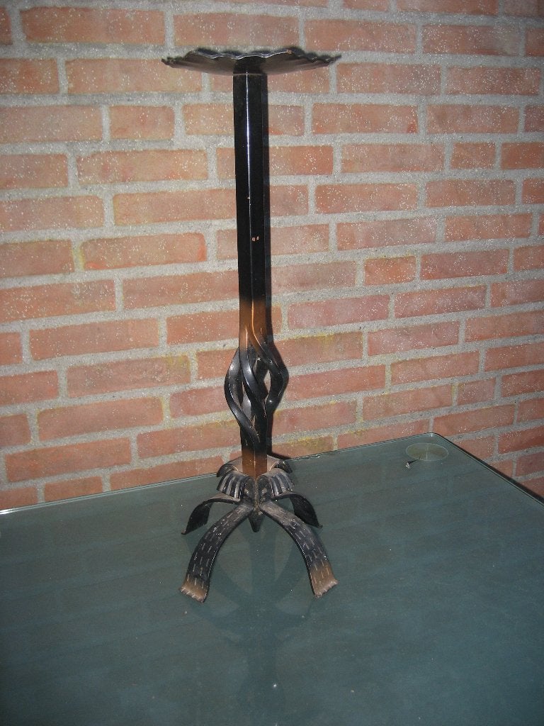 smeedijzeren kandelaar - 65 cm hoog, Ophalen