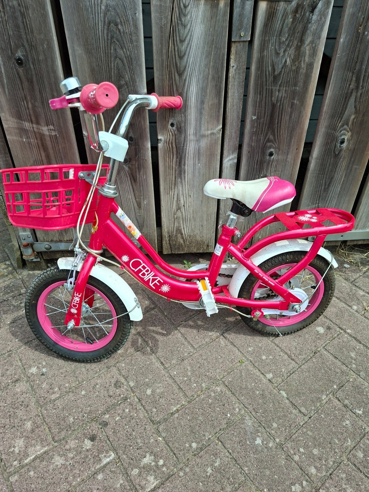 Roze meisjesfiets 12.5 inch - CF Bike, Ophalen of Verzenden, Gebruikt, Minder dan 16 inch, CF Bike