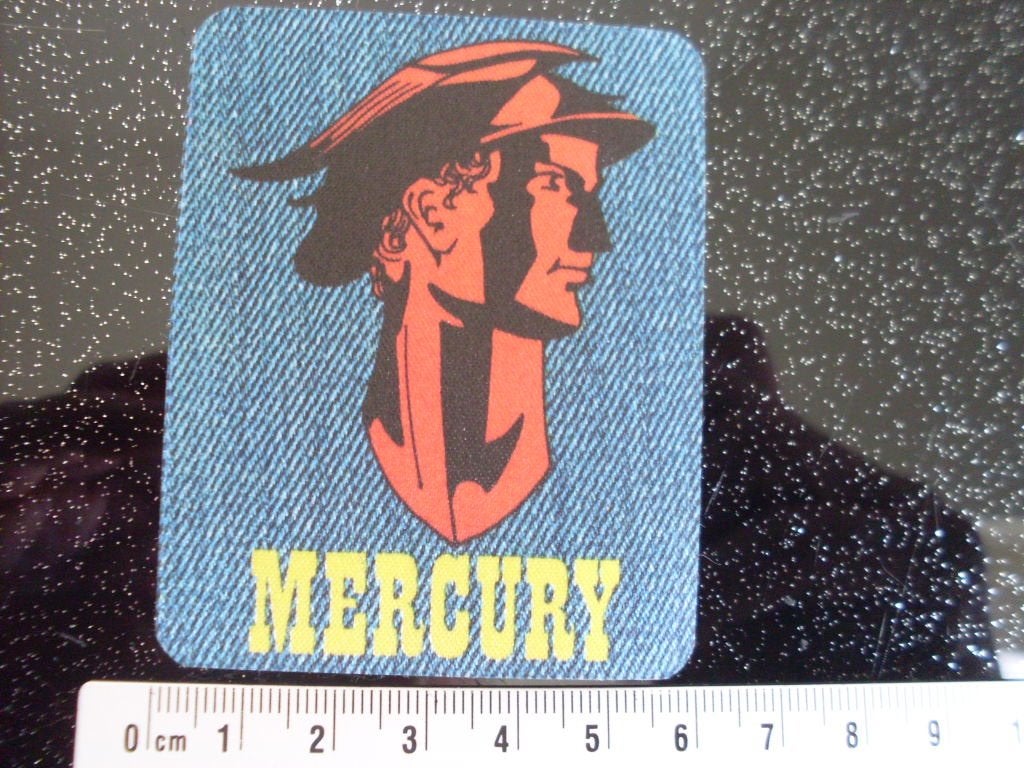 sticker mercury logo, Verzamelen, Verzenden, Zo goed als nieuw, Auto of Motor