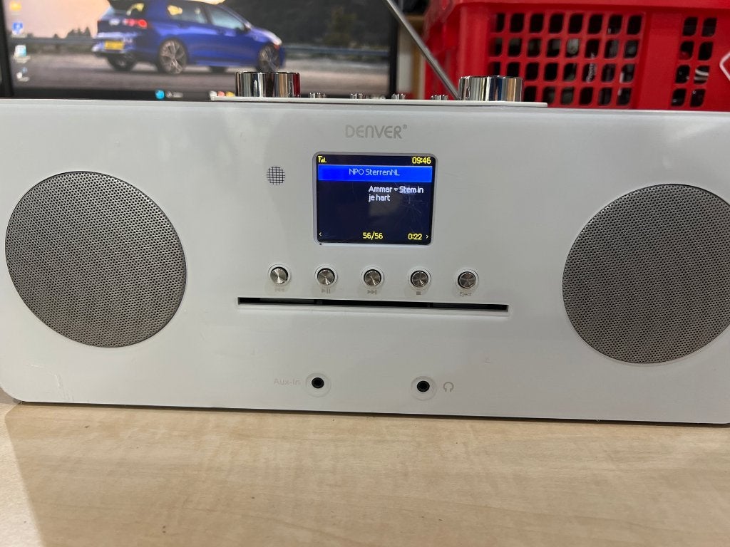 Denver MIR-260 Darkwood - Microsysteem met radio, Ophalen, Gebruikt, Radio, Met cd-speler
