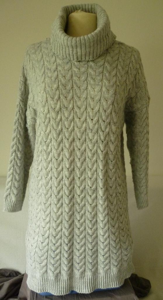 Grijze coltrui Maglificio Gemini maat M trui, Kleding | Dames, Truien en Vesten, Zo goed als nieuw, Maat 38/40 (M), Grijs, Ophalen of Verzenden