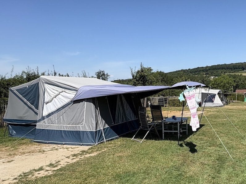 Vouwwagen Gerjak Tago Settler met luifel en fietsendrager, Grijs, Tot en met 5, Ophalen, Overige merken