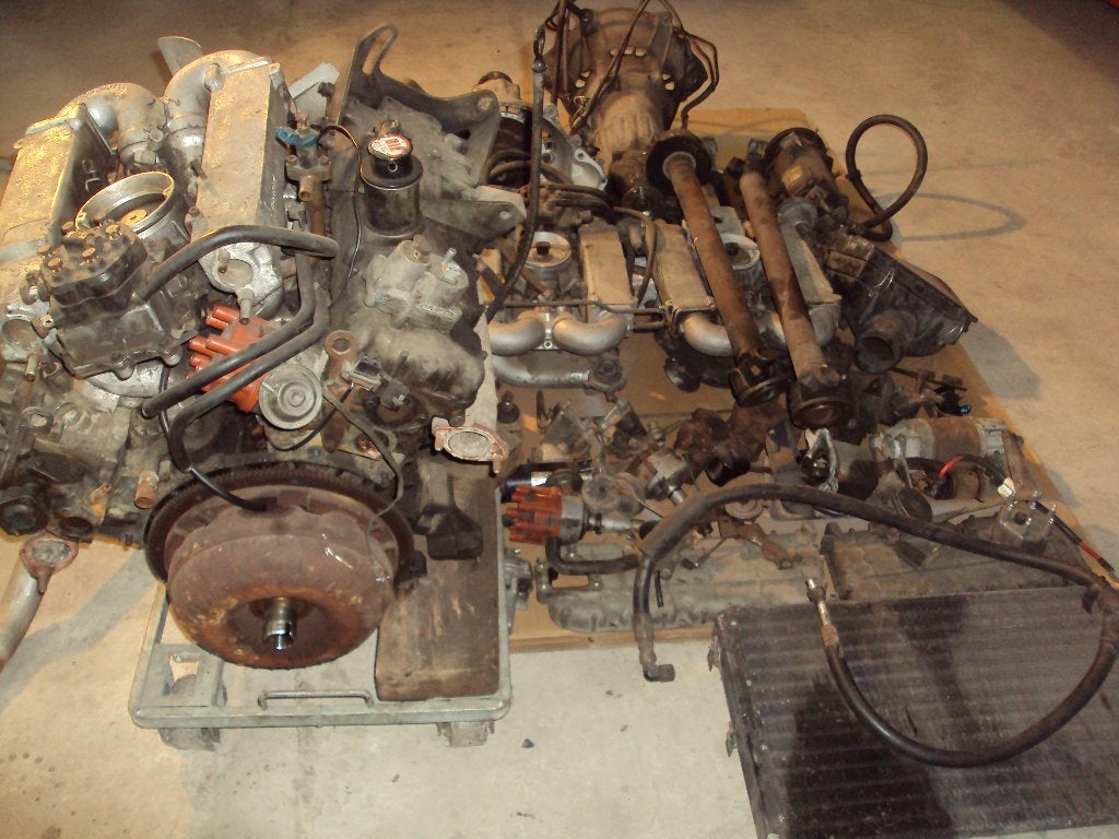 VOLVO 260 6cil.motor '79+versn.bak , partij div.ond +uitlaat, Gebruikt, Zweden, Ophalen of Verzenden, Volvo